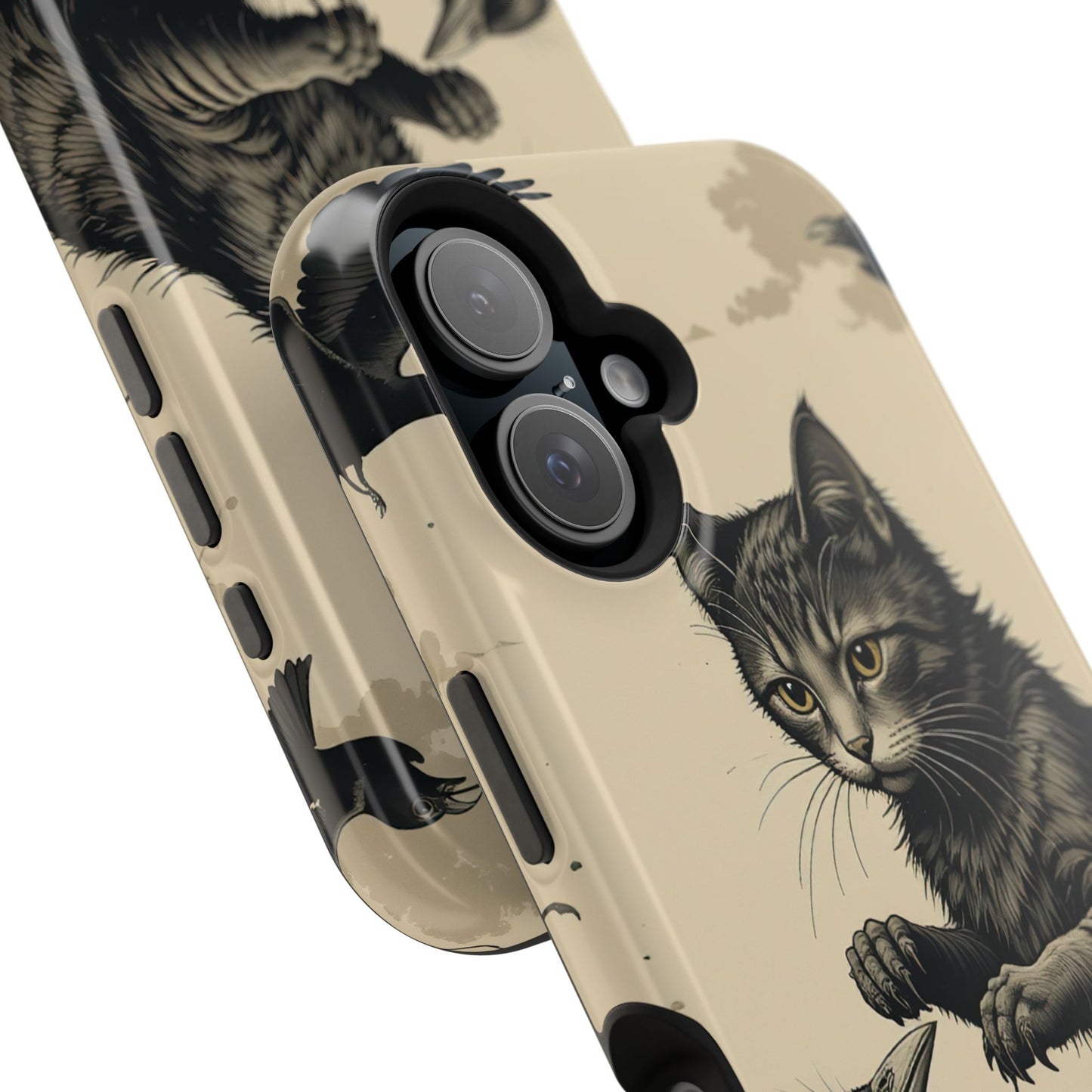 Black Cat MagSafe® iPhone Tough Case Dual Layer Robust