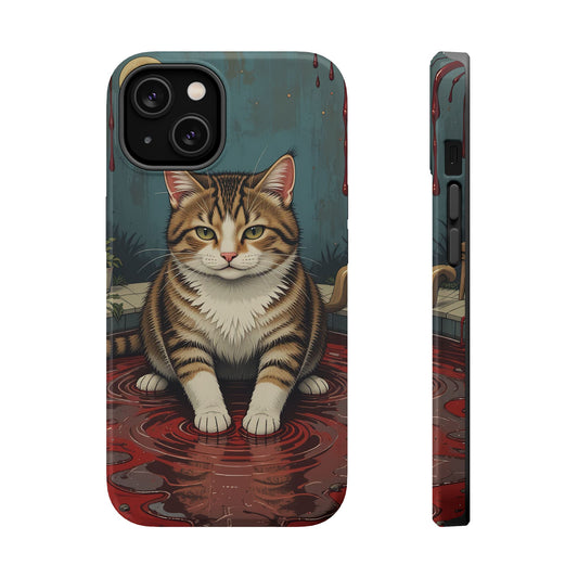 Playing Cat MagSafe® iPhone Tough Case Dual Layer Robust
