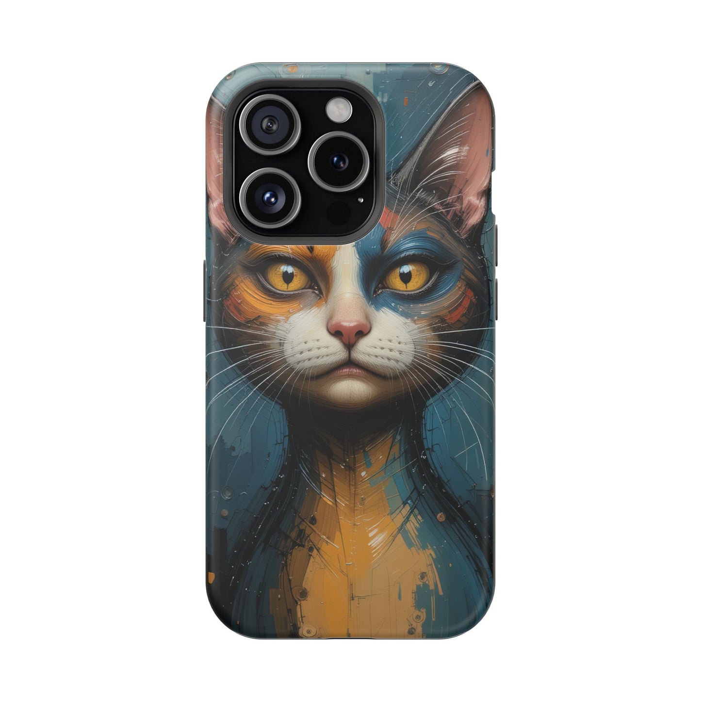 Cat Painting MagSafe® iPhone Tough Case Dual Layer Robust