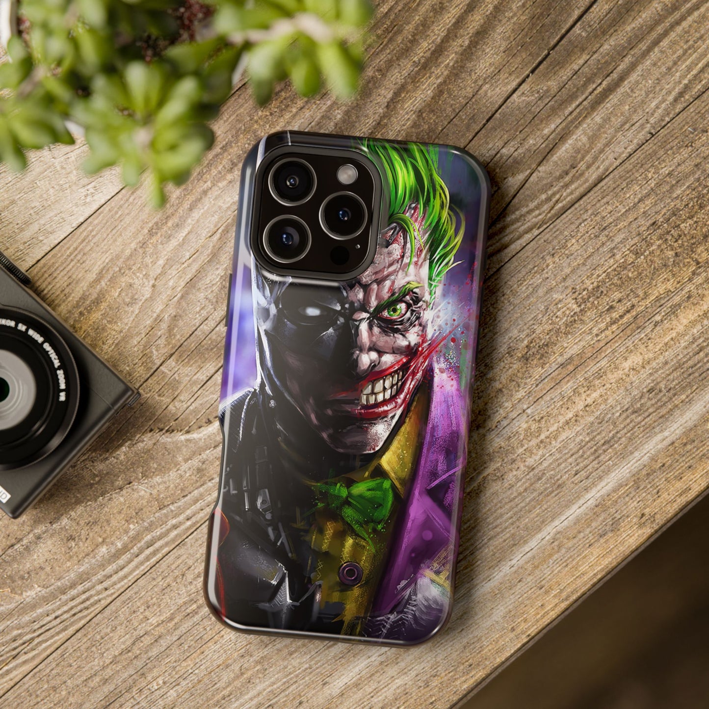 Joker Vs Bayman MagSafe® iPhone Tough Case Dual Layer Robust