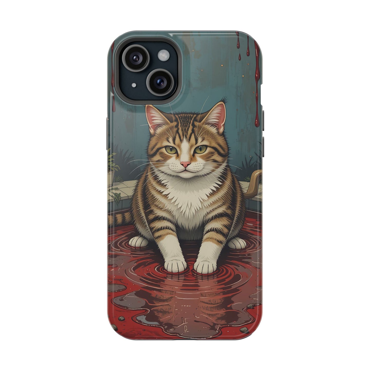 Playing Cat MagSafe® iPhone Tough Case Dual Layer Robust