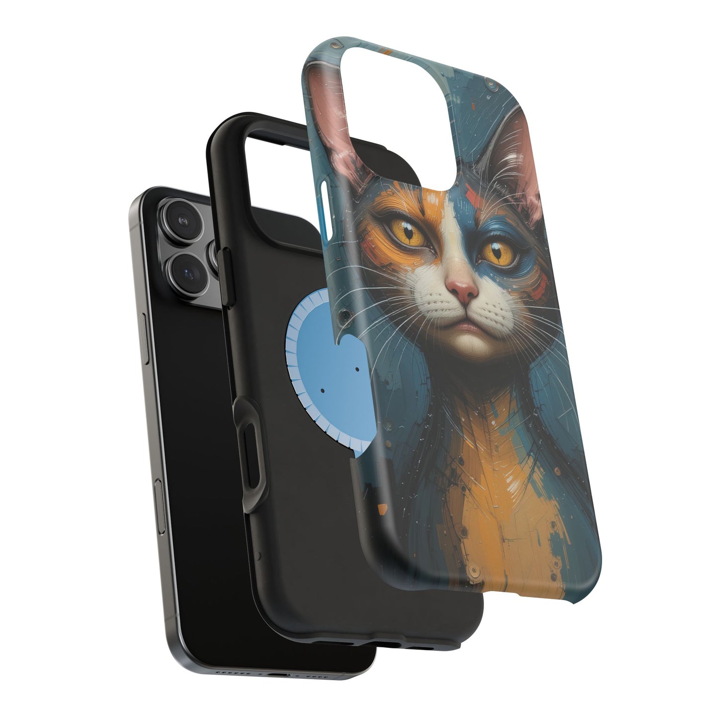 Cat Painting MagSafe® iPhone Tough Case Dual Layer Robust