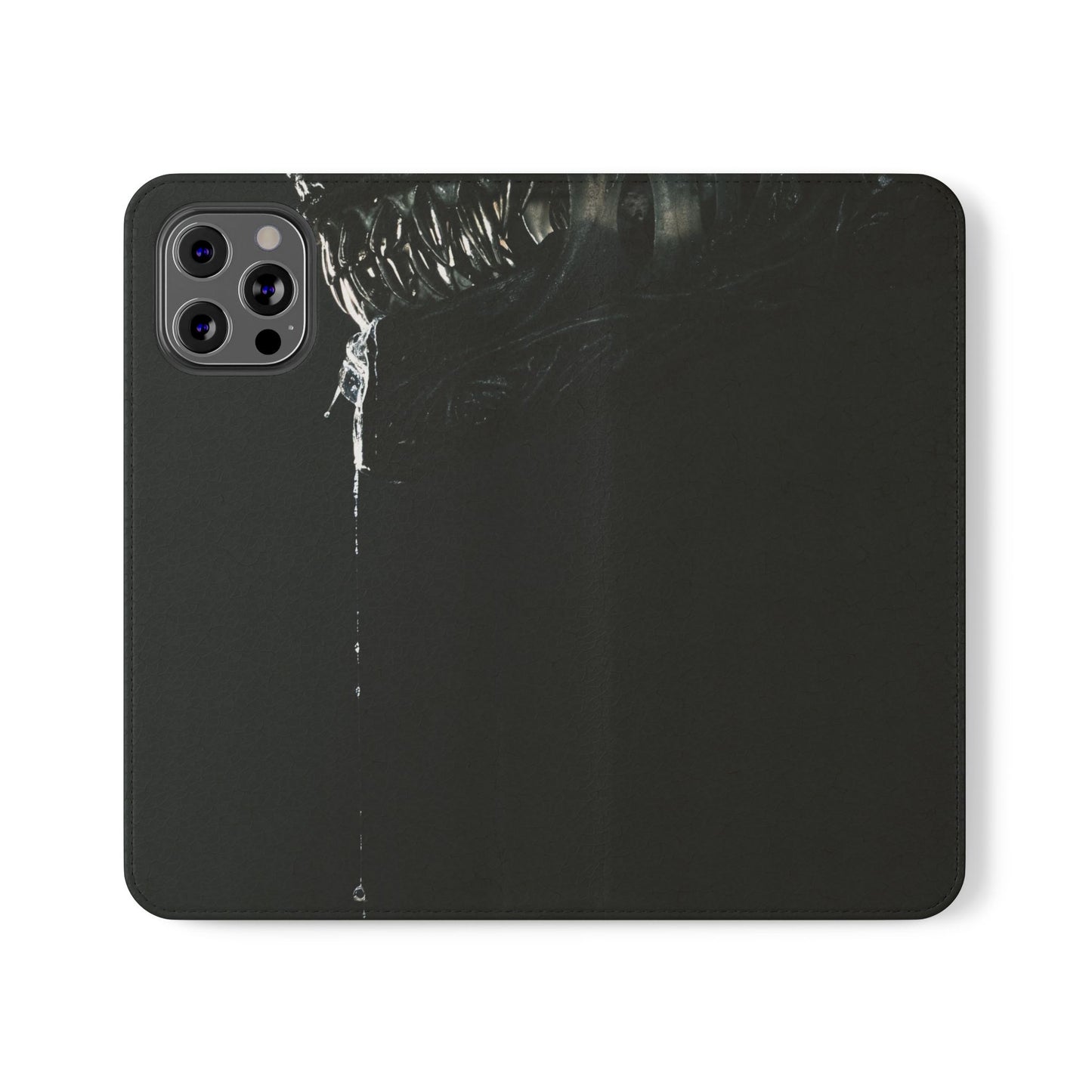 Black Alien Flip Case for iPhone & Samsung | PhoneMags