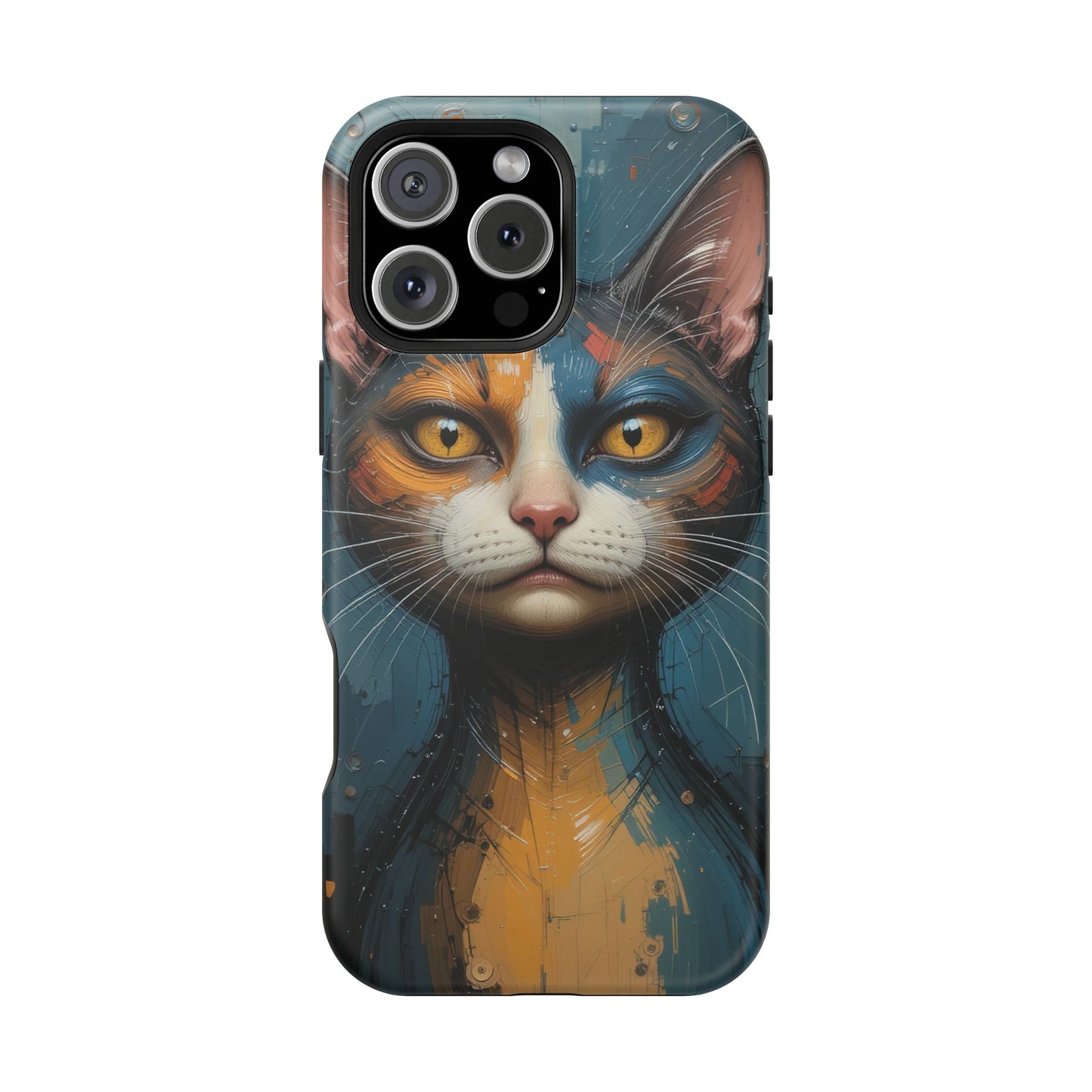 Cat Painting MagSafe® iPhone Tough Case Dual Layer Robust