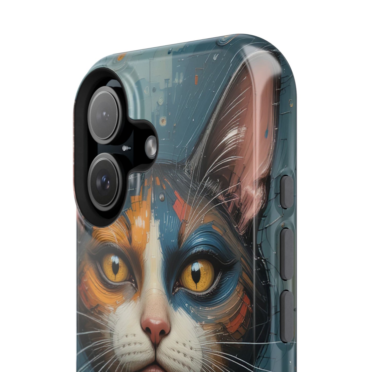 Cat Painting MagSafe® iPhone Tough Case Dual Layer Robust