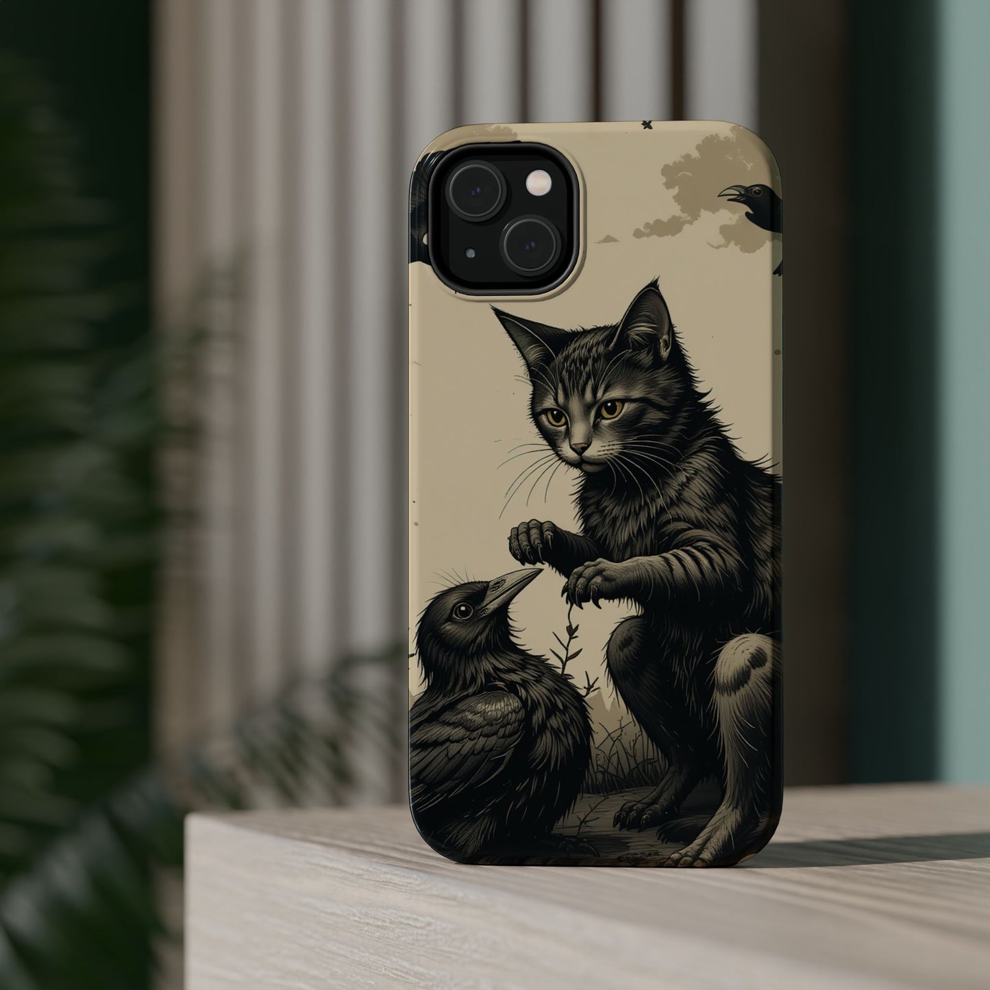 Black Cat MagSafe® iPhone Tough Case Dual Layer Robust