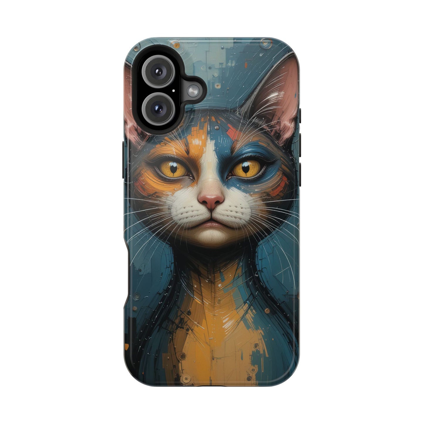 Cat Painting MagSafe® iPhone Tough Case Dual Layer Robust