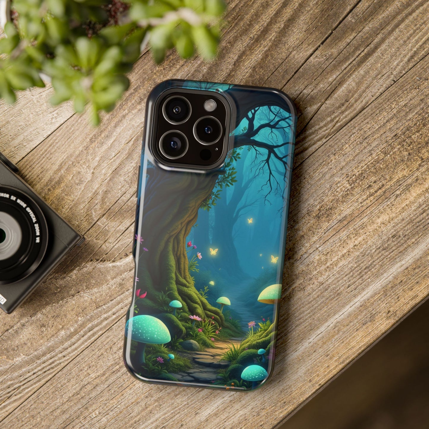 Shrooms Nature MagSafe® iPhone Tough Case Dual Layer Robust
