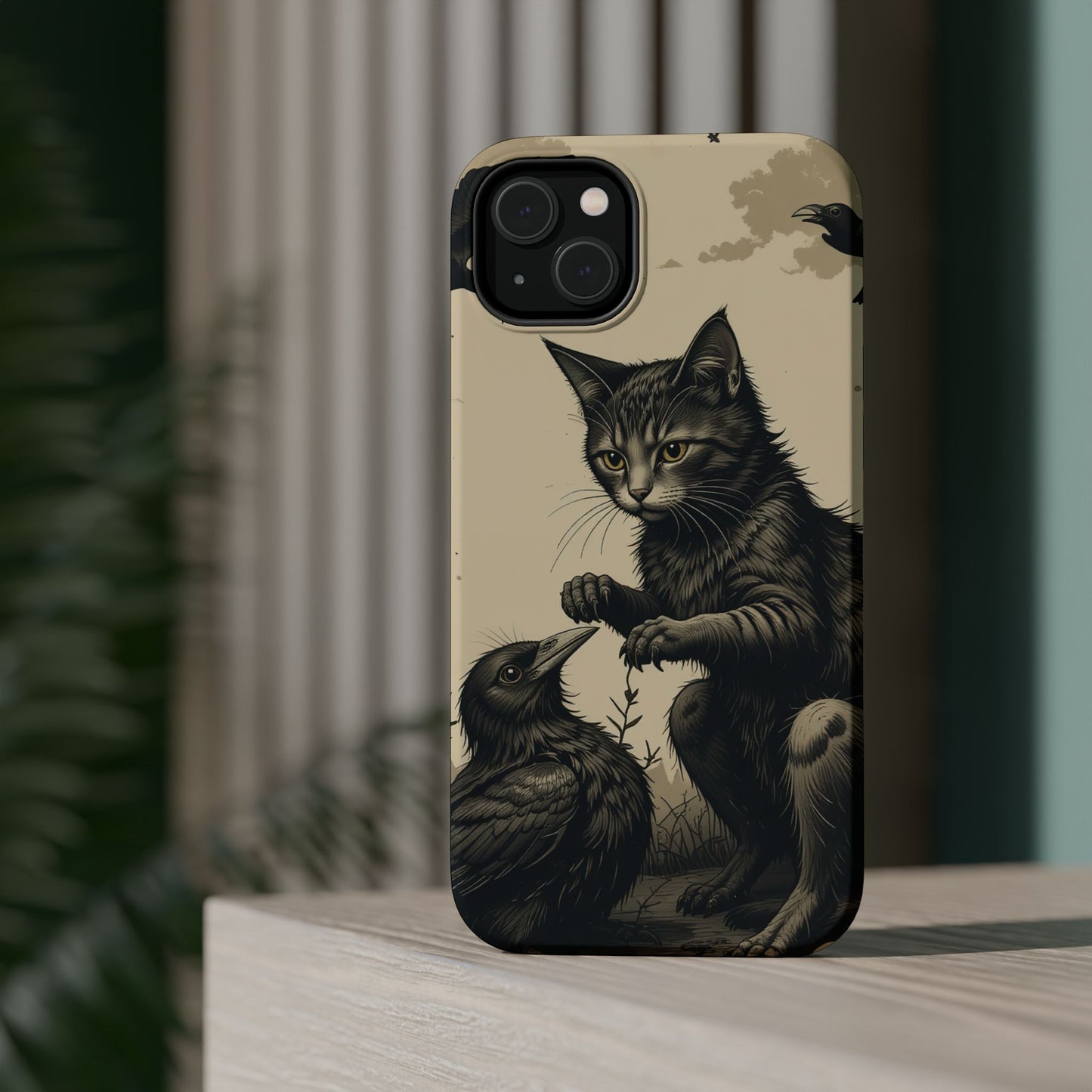 Black Cat MagSafe® iPhone Tough Case Dual Layer Robust