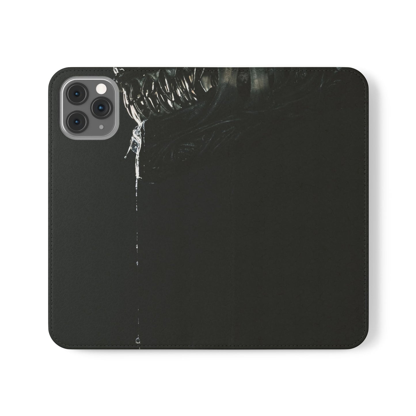 Black Alien Flip Case for iPhone & Samsung | PhoneMags