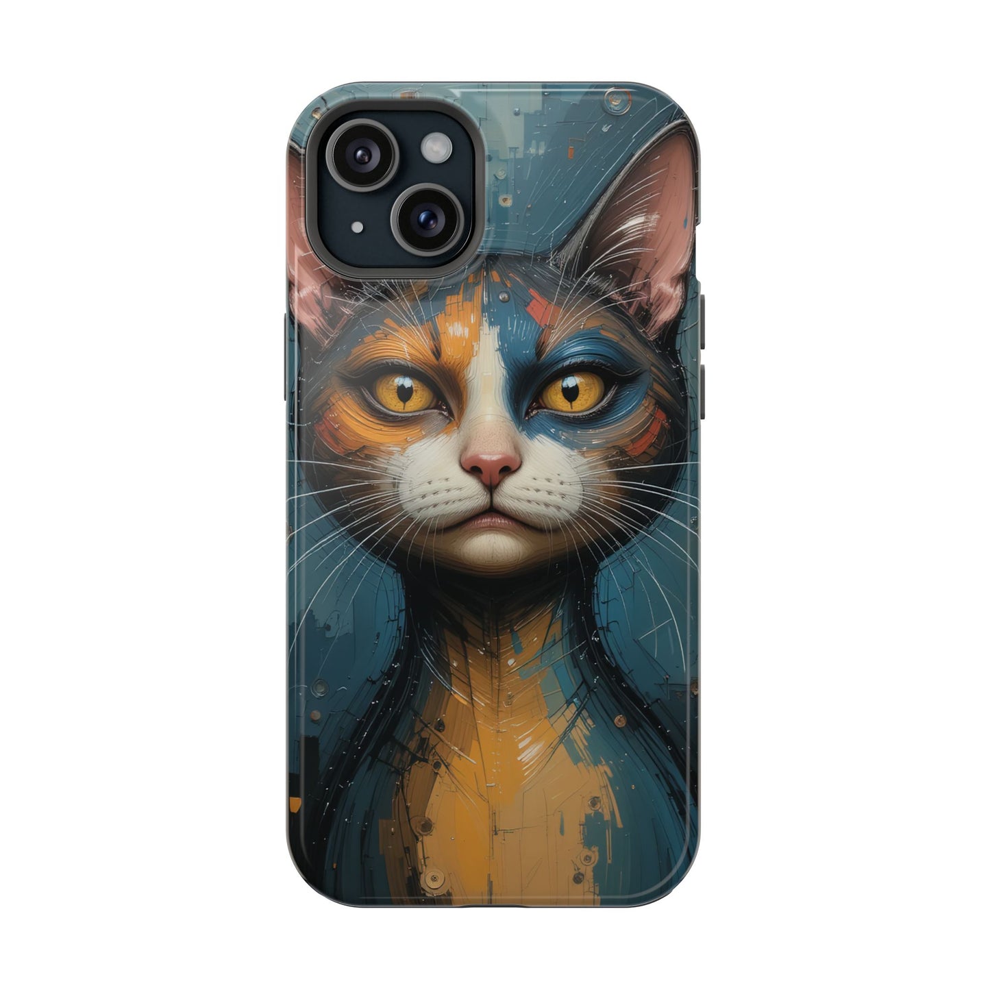 Cat Painting MagSafe® iPhone Tough Case Dual Layer Robust