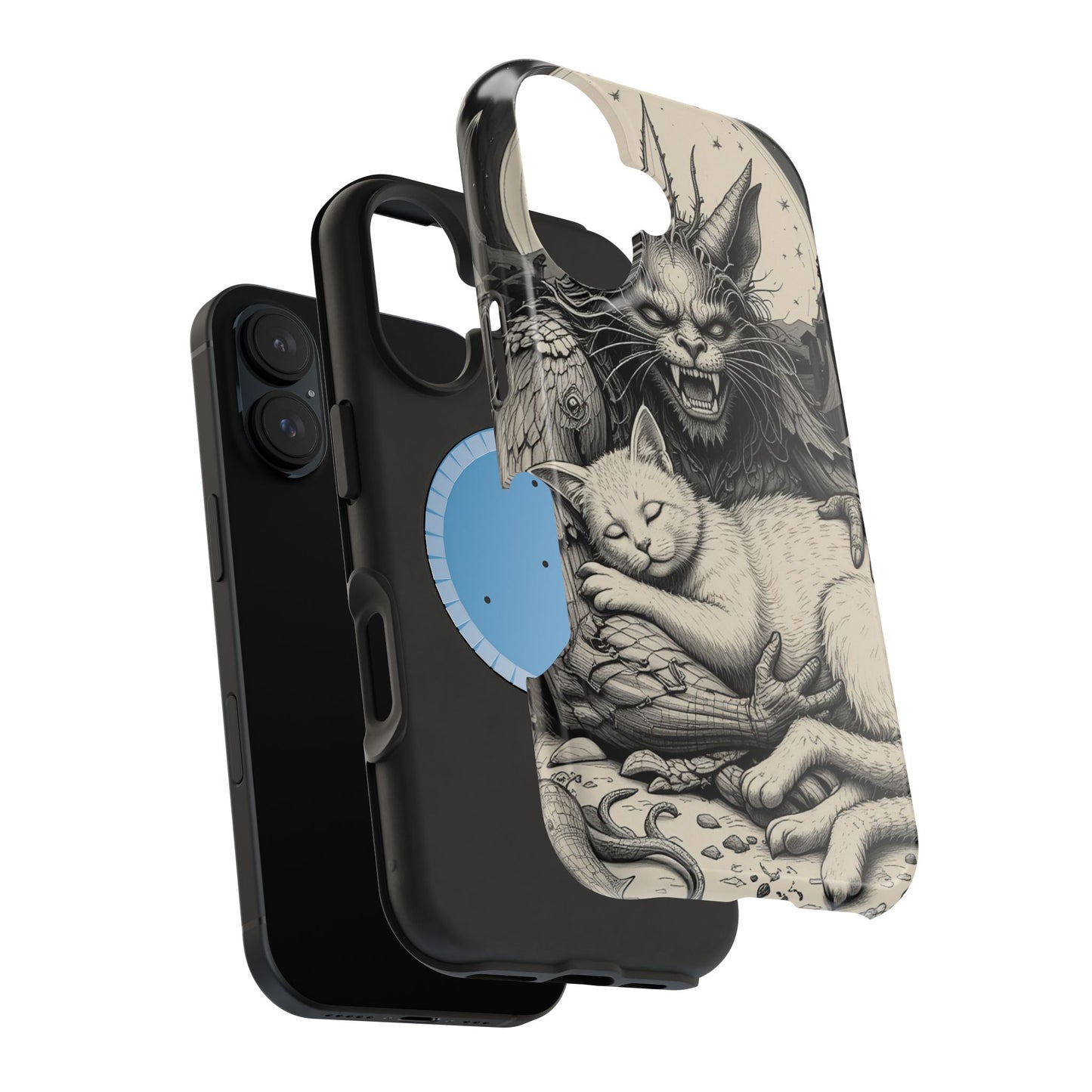 Demon's Cat MagSafe® iPhone Tough Case Dual Layer Robust