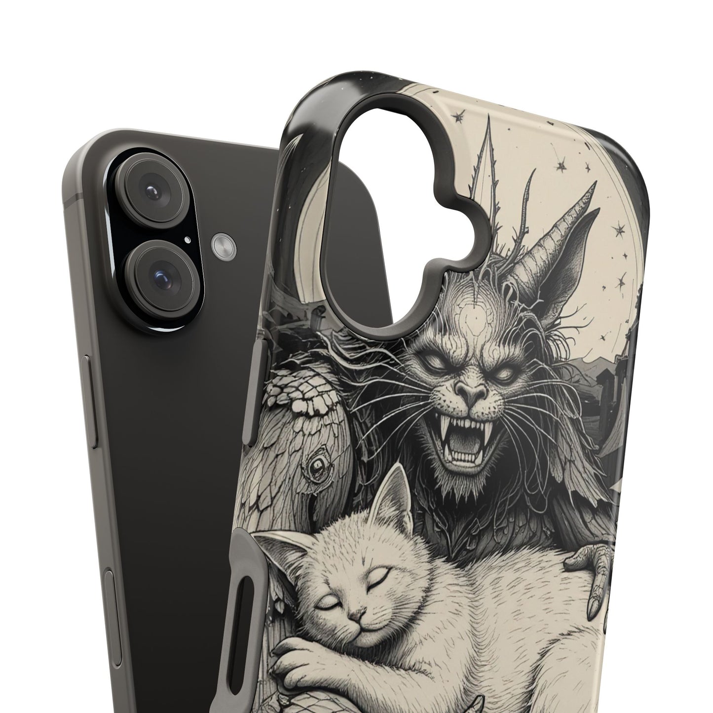Demon's Cat MagSafe® iPhone Tough Case Dual Layer Robust