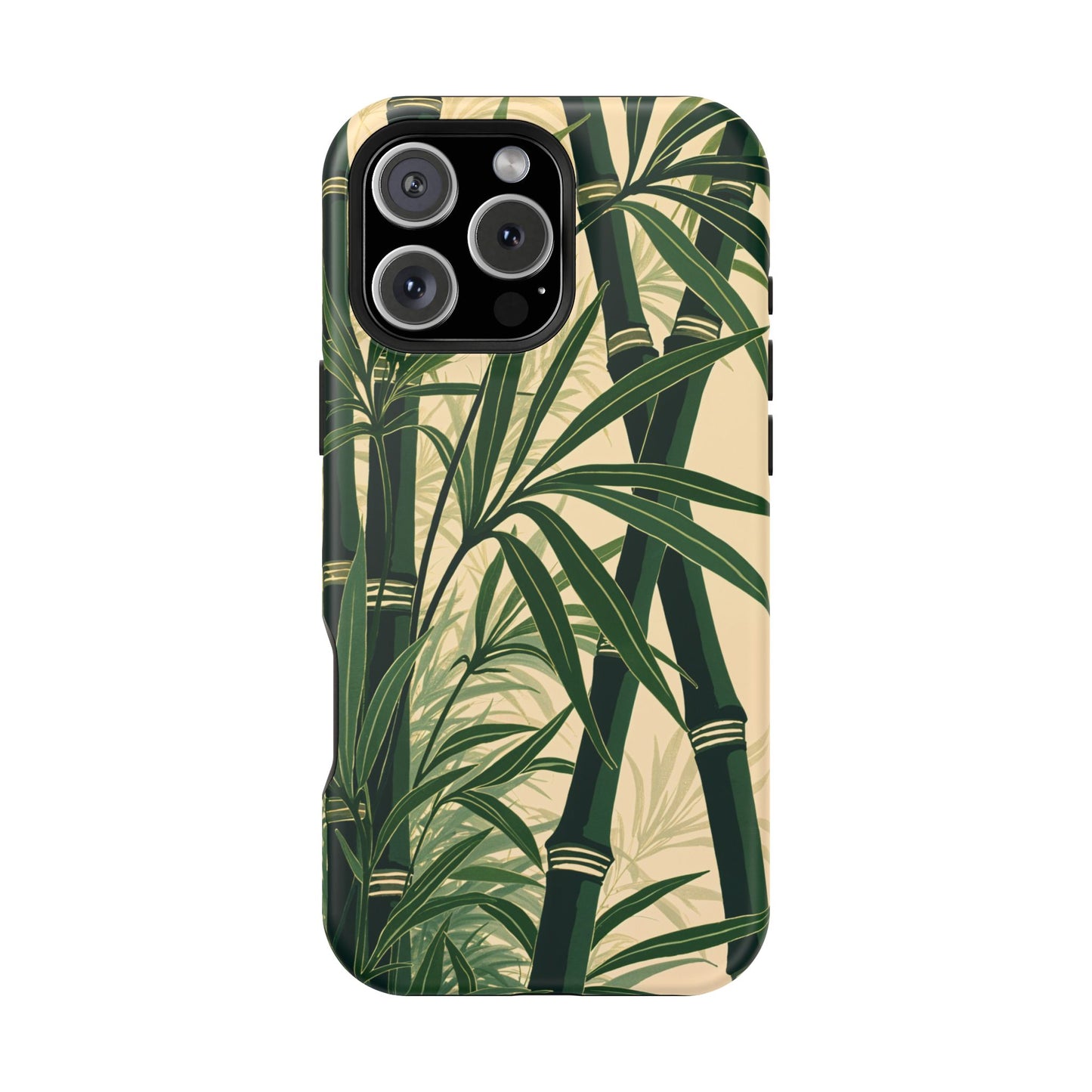Bamboo Nature MagSafe® iPhone Tough Case Dual Layer Robust