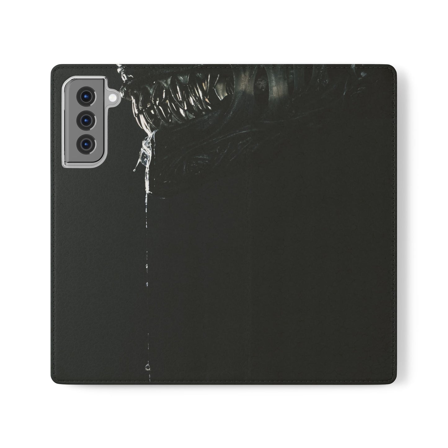 Black Alien Flip Case for iPhone & Samsung | PhoneMags