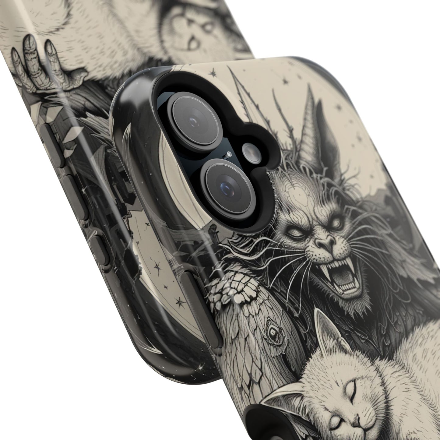 Demon's Cat MagSafe® iPhone Tough Case Dual Layer Robust