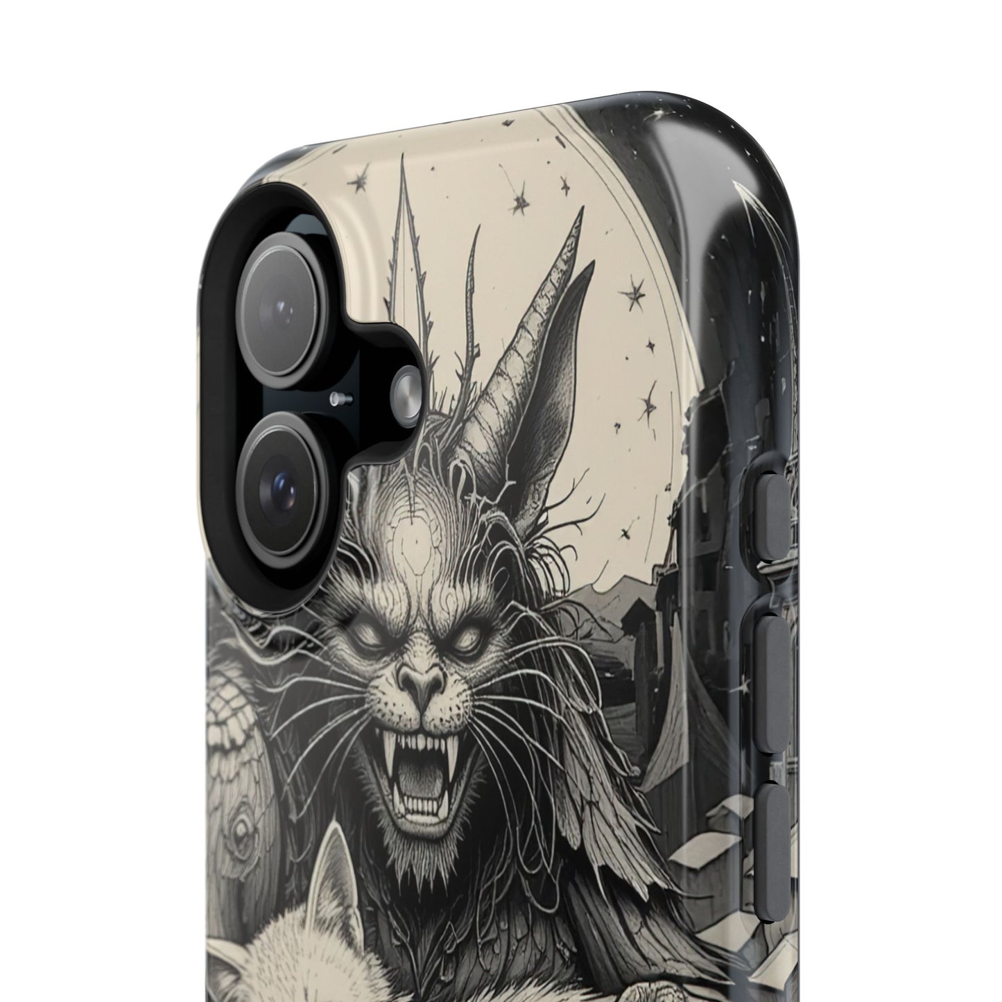 Demon's Cat MagSafe® iPhone Tough Case Dual Layer Robust