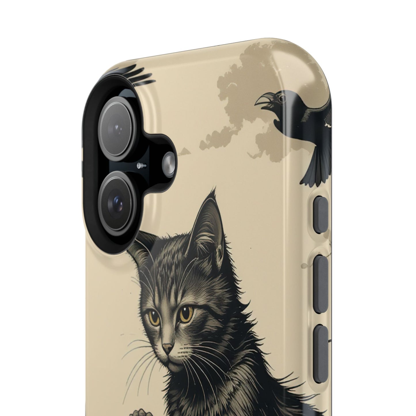 Black Cat MagSafe® iPhone Tough Case Dual Layer Robust