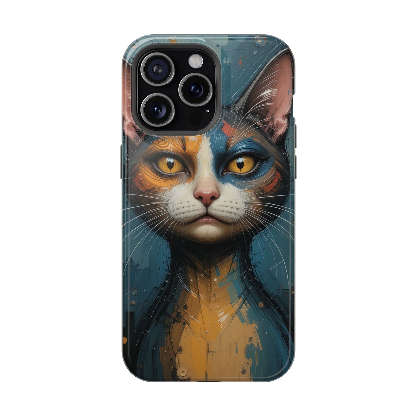 Cat Painting MagSafe® iPhone Tough Case Dual Layer Robust