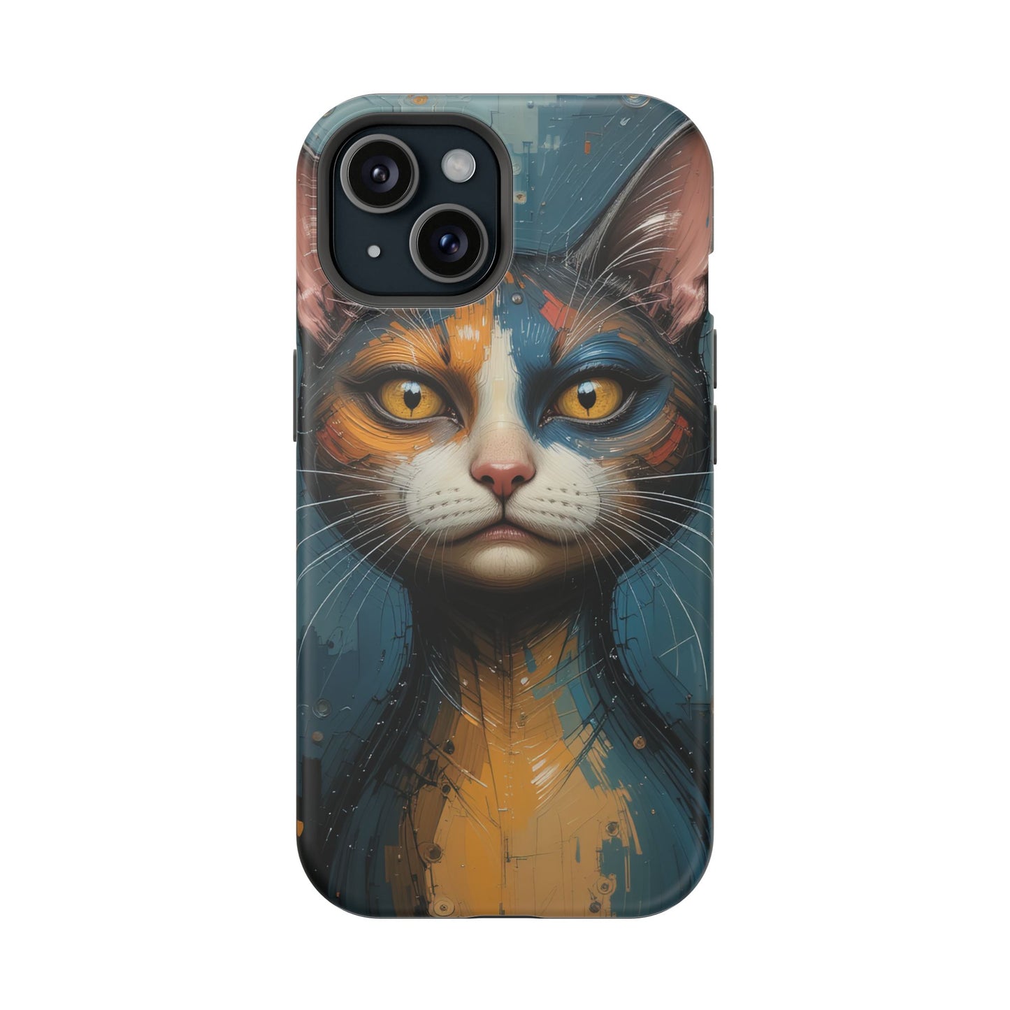 Cat Painting MagSafe® iPhone Tough Case Dual Layer Robust
