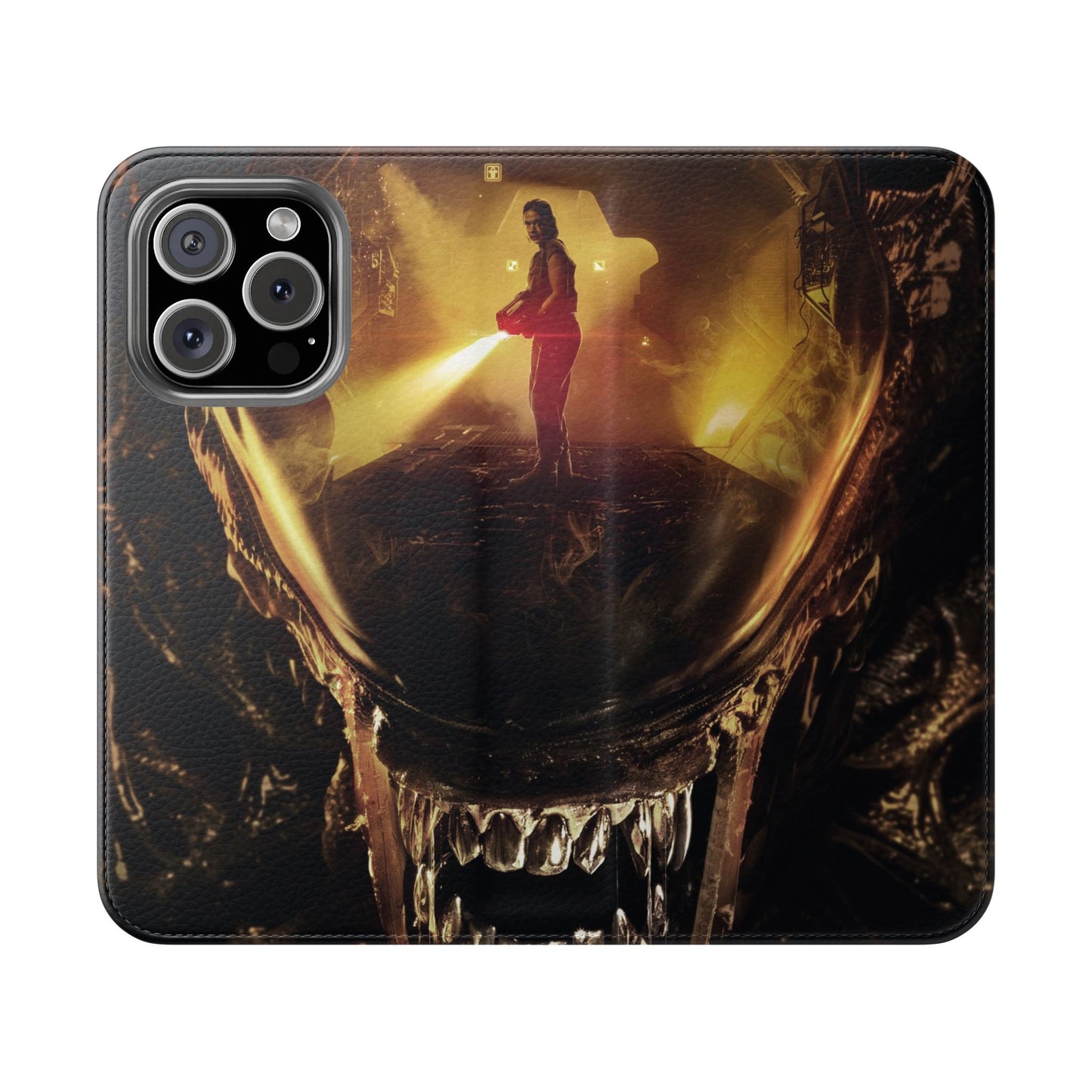 Alien iPhone & Samsung Flip Case | PhoneMags