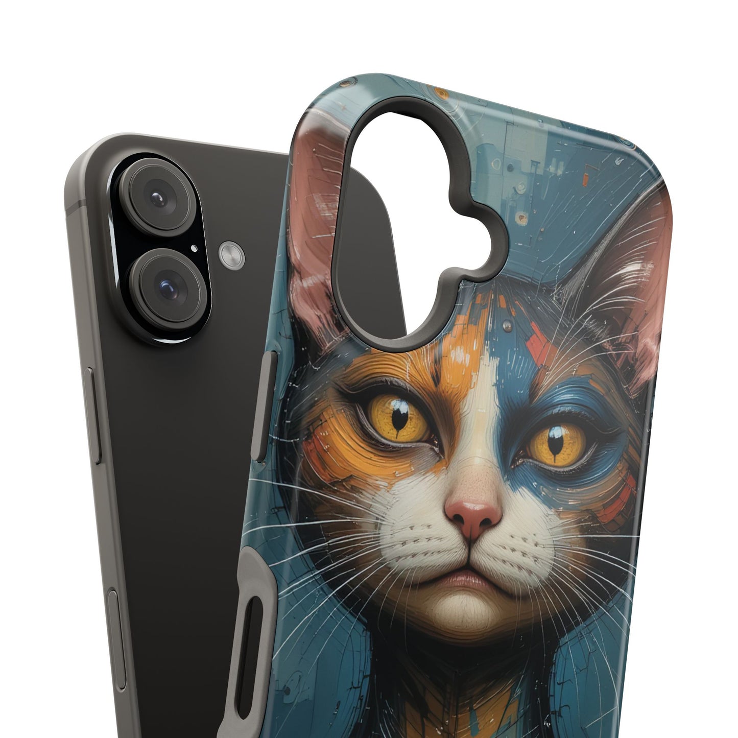 Cat Painting MagSafe® iPhone Tough Case Dual Layer Robust