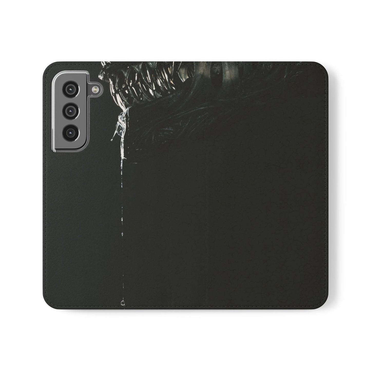 Black Alien Flip Case for iPhone & Samsung | PhoneMags