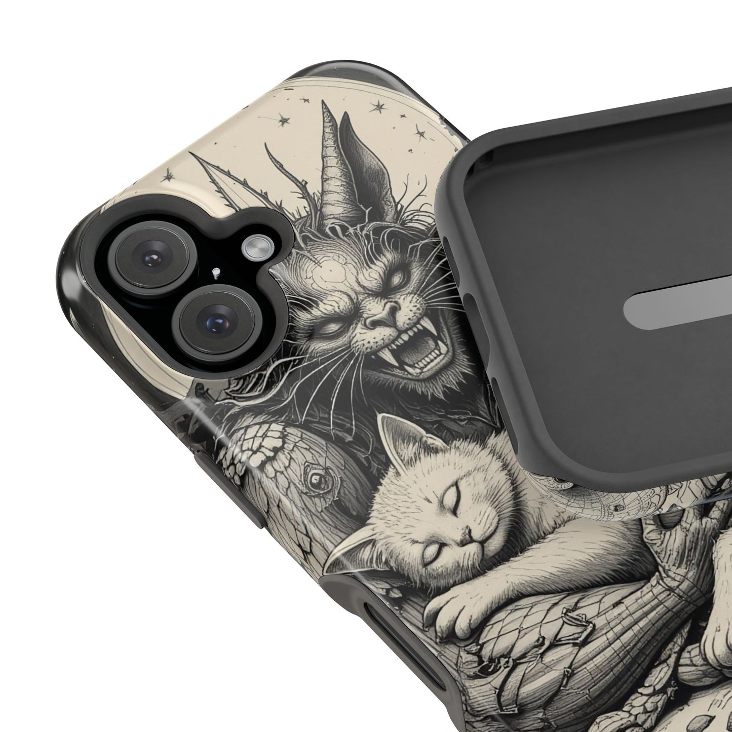 Demon's Cat MagSafe® iPhone Tough Case Dual Layer Robust