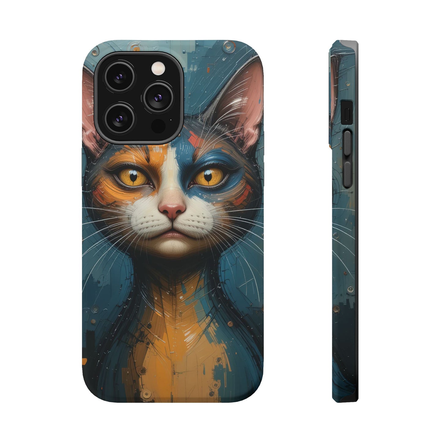 Cat Painting MagSafe® iPhone Tough Case Dual Layer Robust