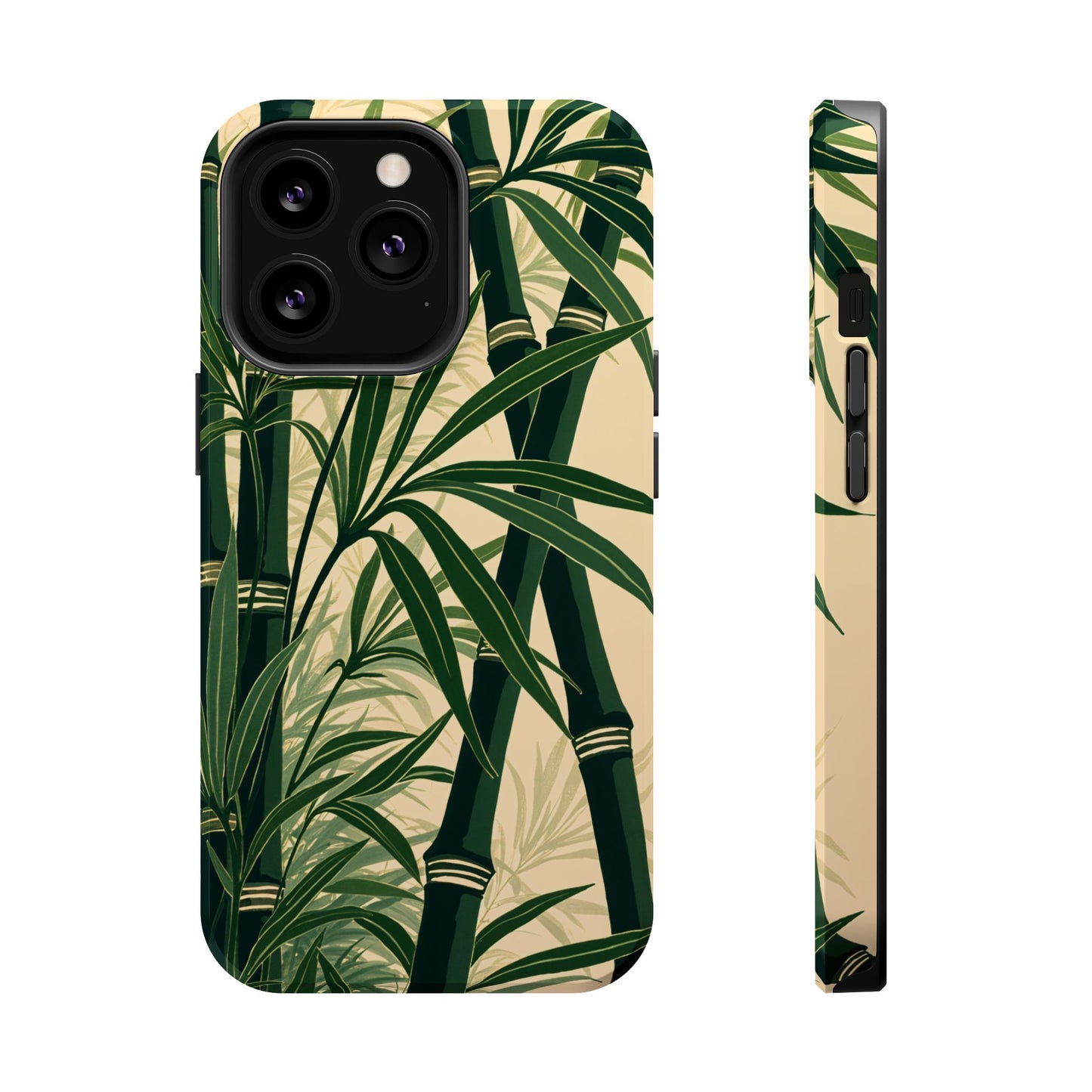 Bamboo Nature MagSafe® iPhone Tough Case Dual Layer Robust