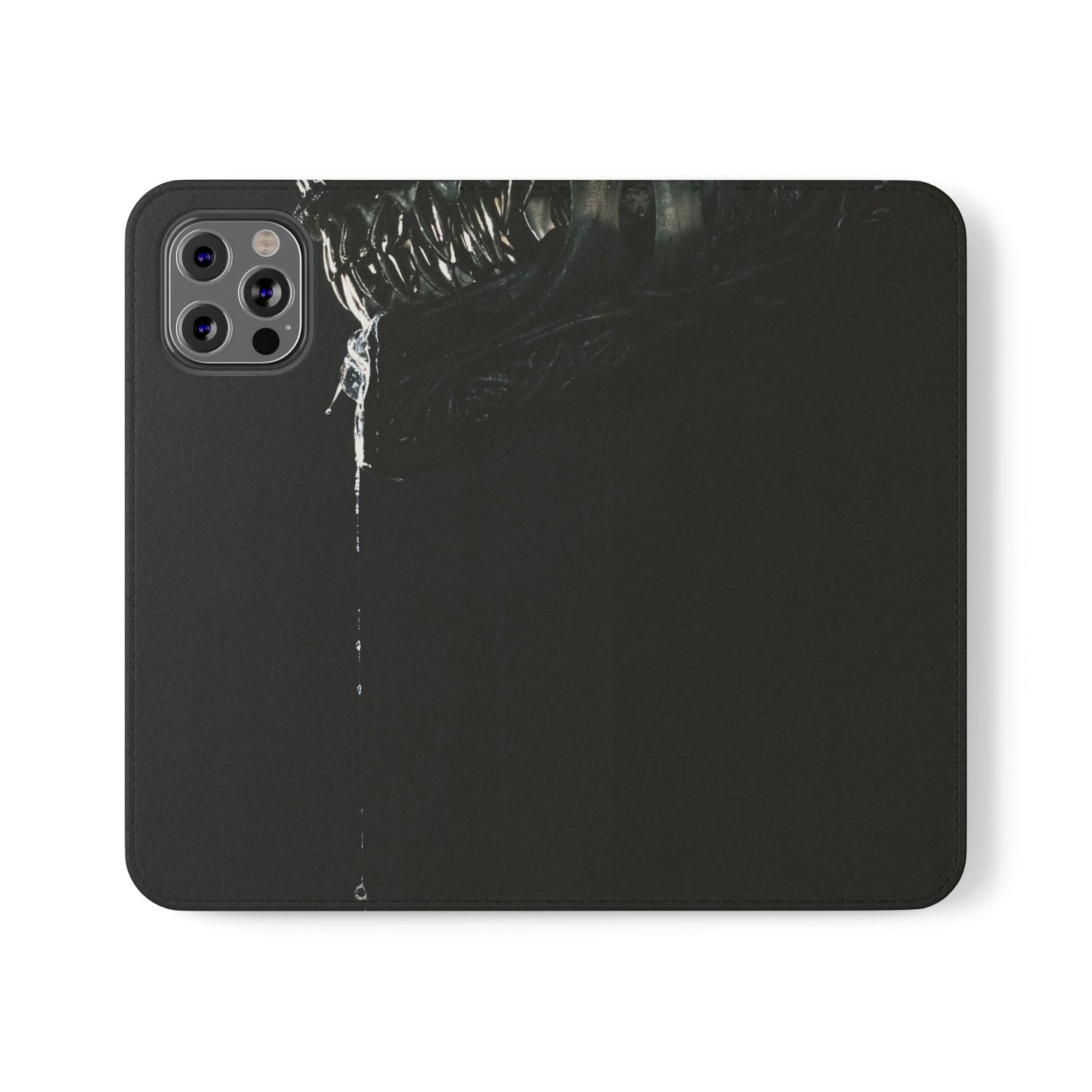 Black Alien Flip Case for iPhone & Samsung | PhoneMags