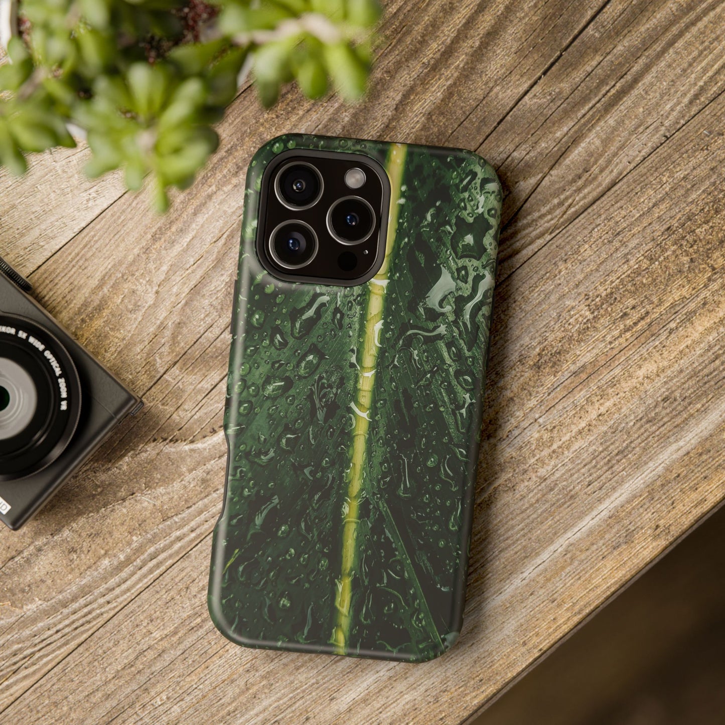 Leaf Marbles Nature MagSafe® iPhone Tough Case Dual Layer Robust