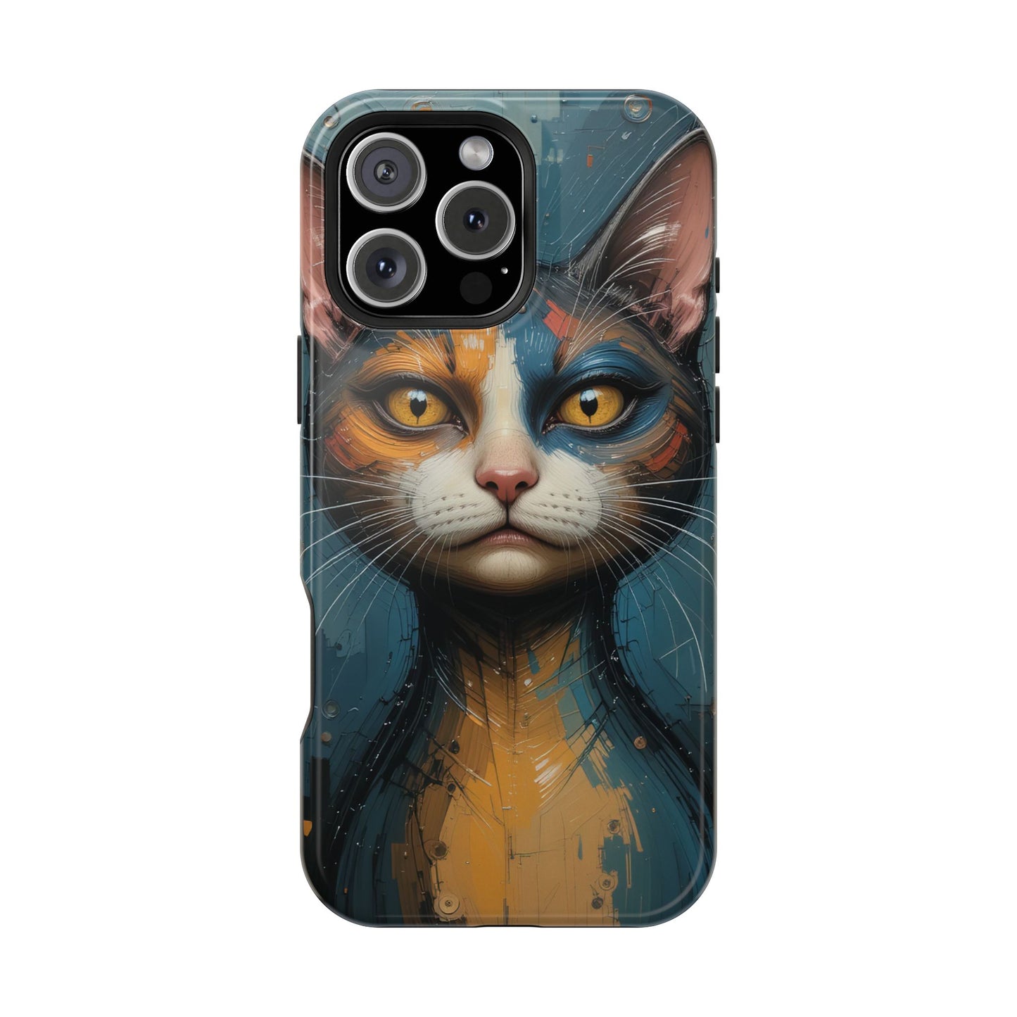 Cat Painting MagSafe® iPhone Tough Case Dual Layer Robust