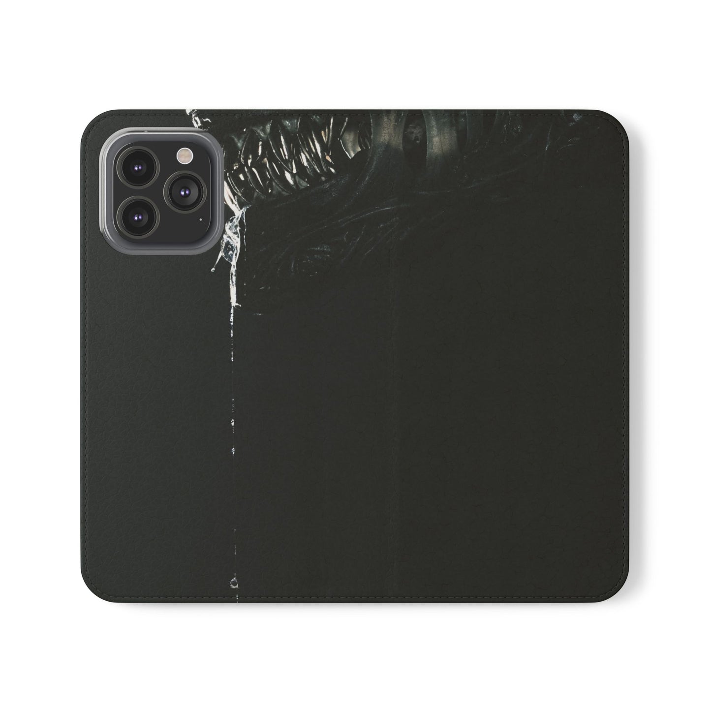 Black Alien Flip Case for iPhone & Samsung | PhoneMags