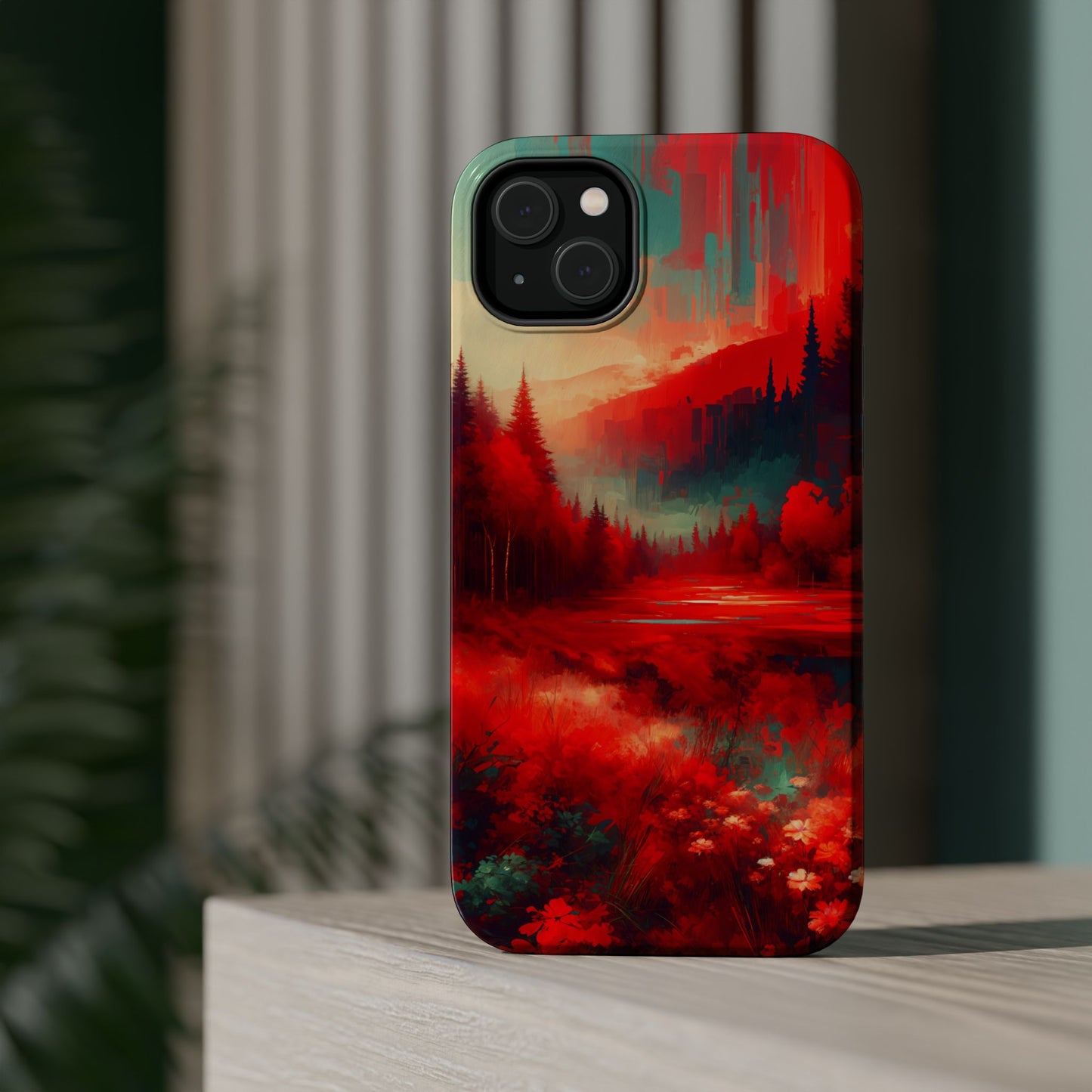 Red Nature MagSafe® iPhone Tough Case Dual Layer Robust