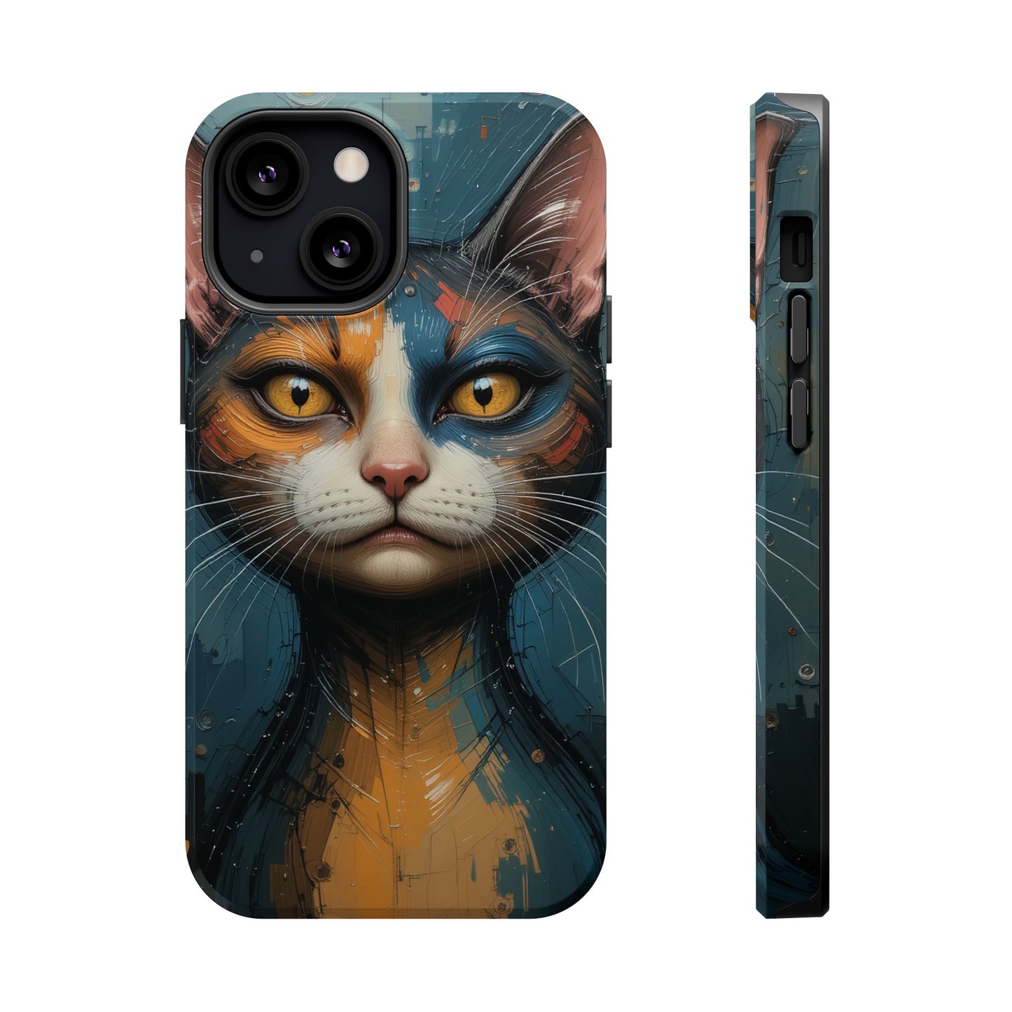 Cat Painting MagSafe® iPhone Tough Case Dual Layer Robust