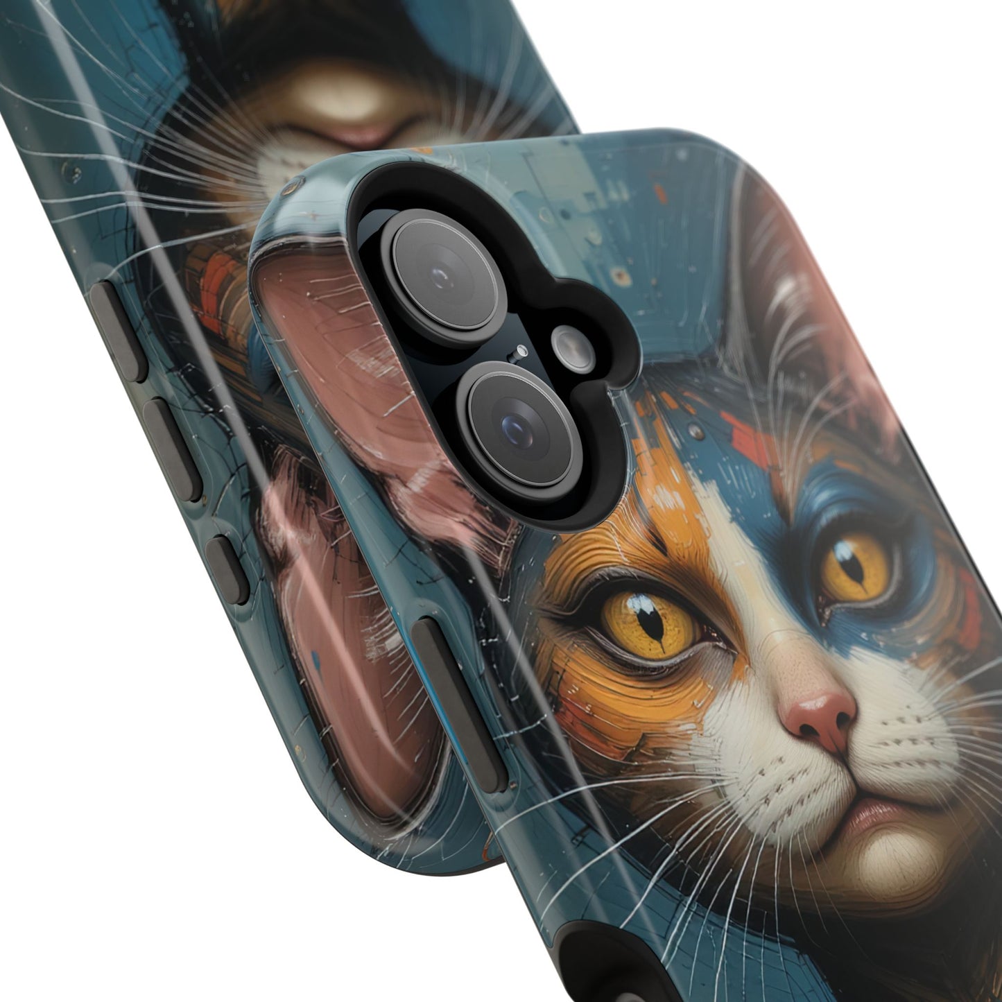 Cat Painting MagSafe® iPhone Tough Case Dual Layer Robust