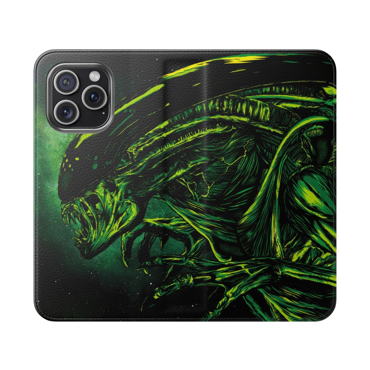 Alien iPhone & Samsung Flip Case