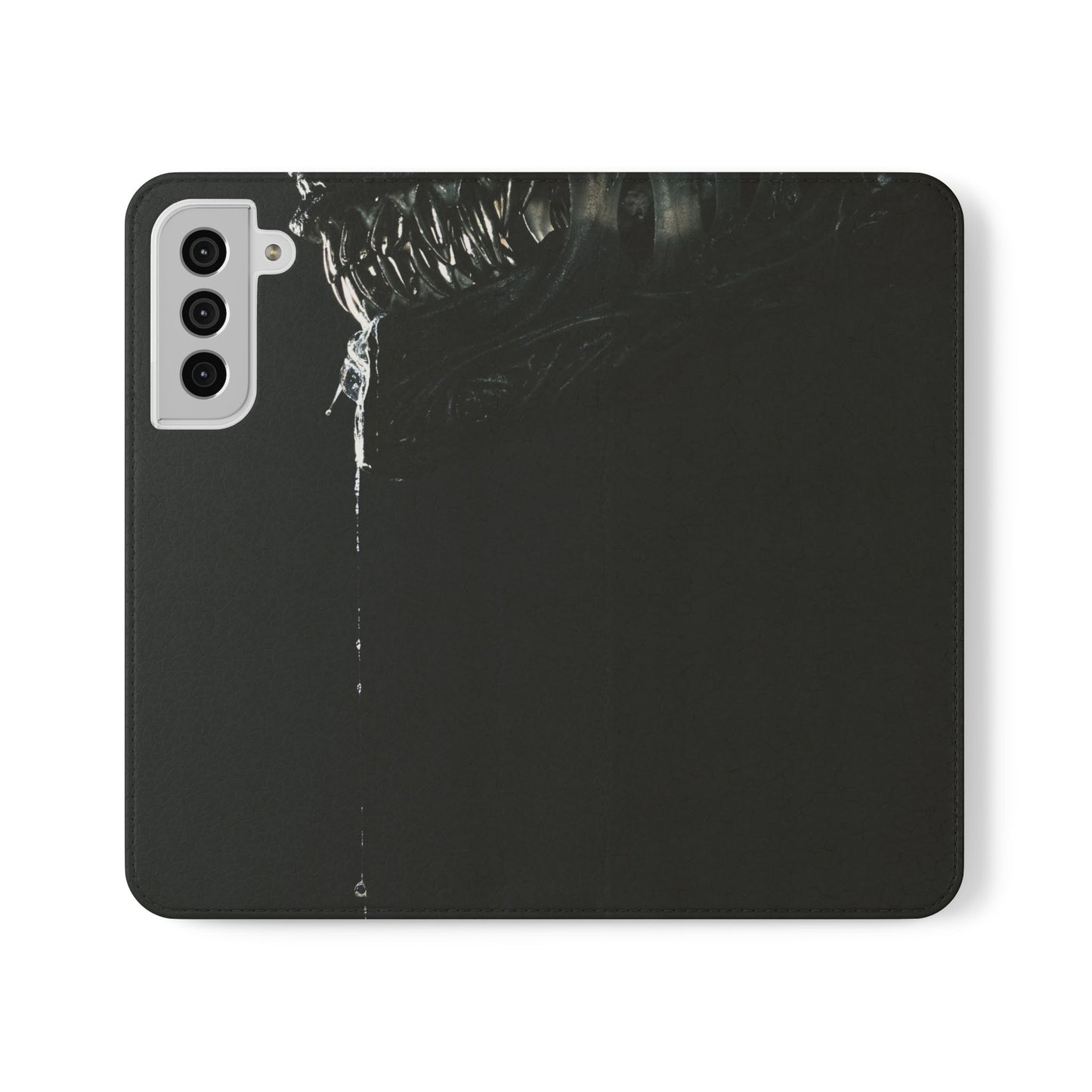 Black Alien Flip Case for iPhone & Samsung | PhoneMags