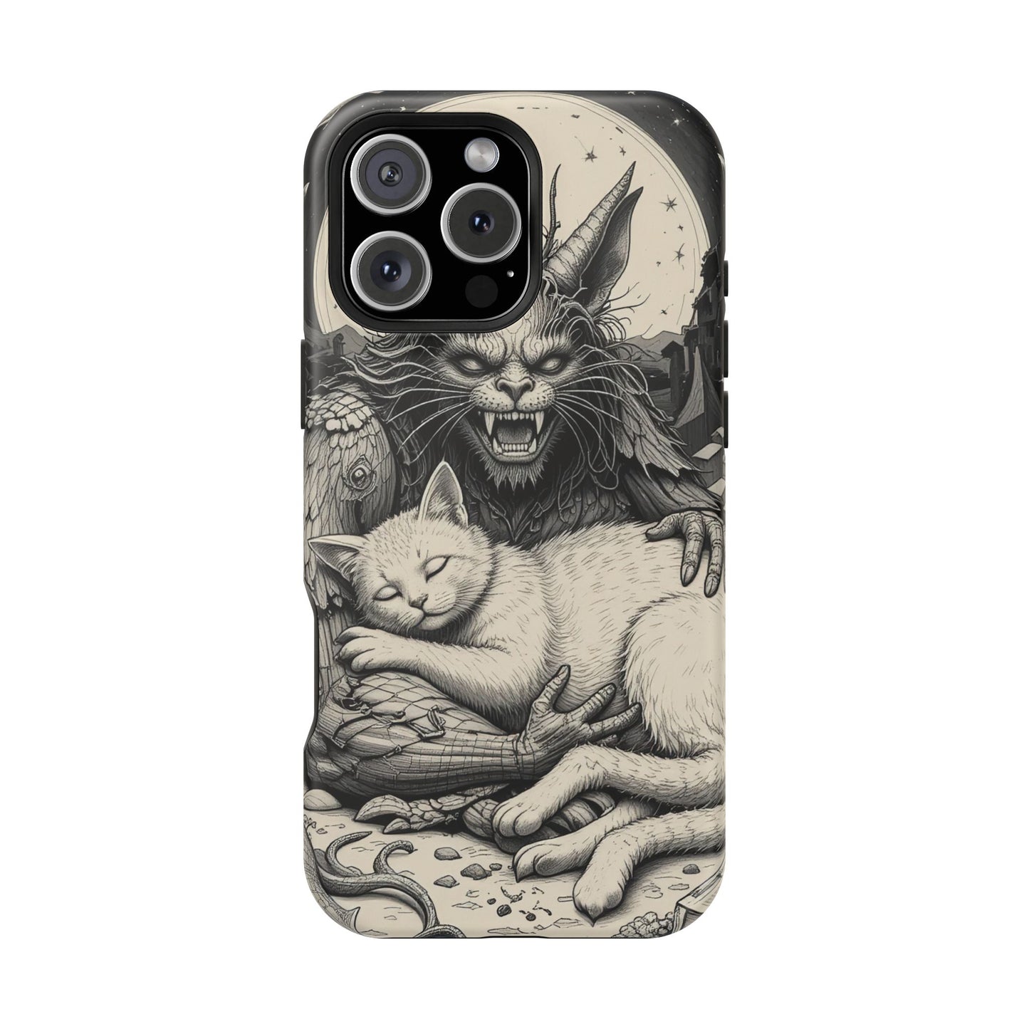 Demon's Cat MagSafe® iPhone Tough Case Dual Layer Robust
