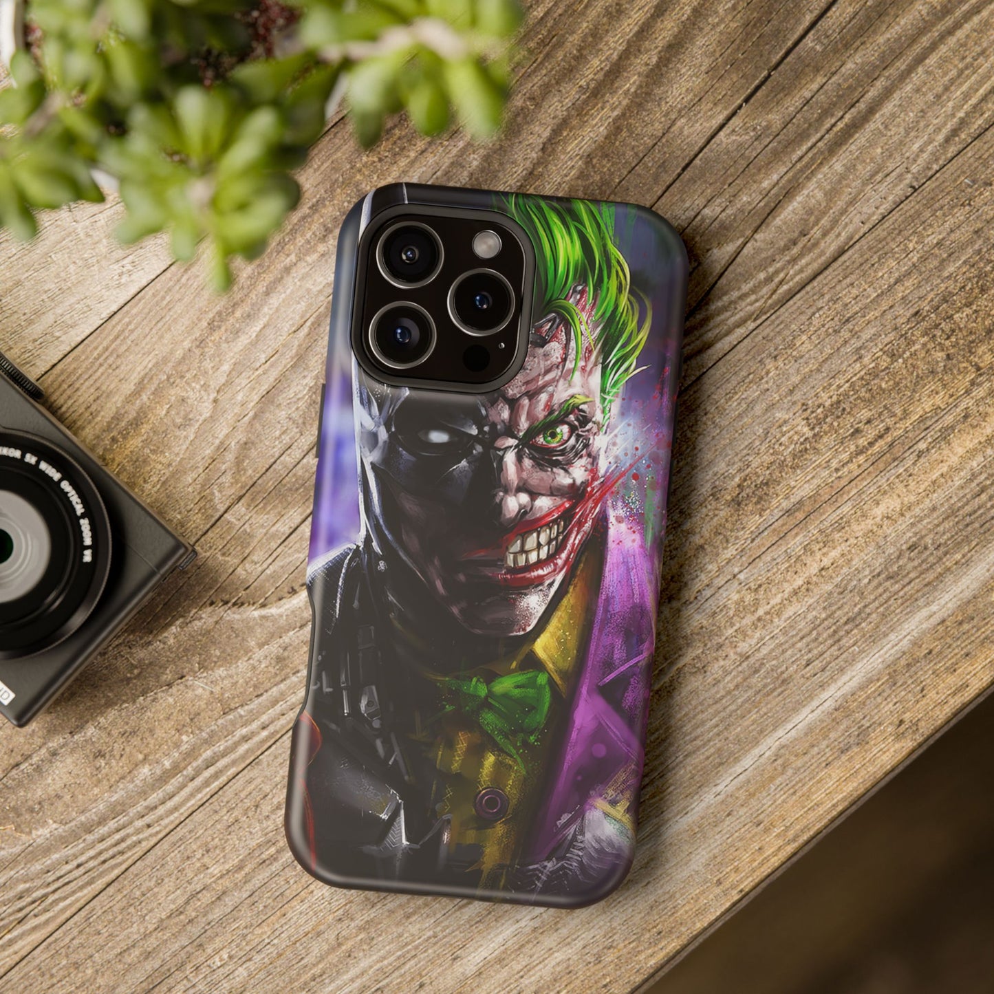 Joker Vs Bayman MagSafe® iPhone Tough Case Dual Layer Robust