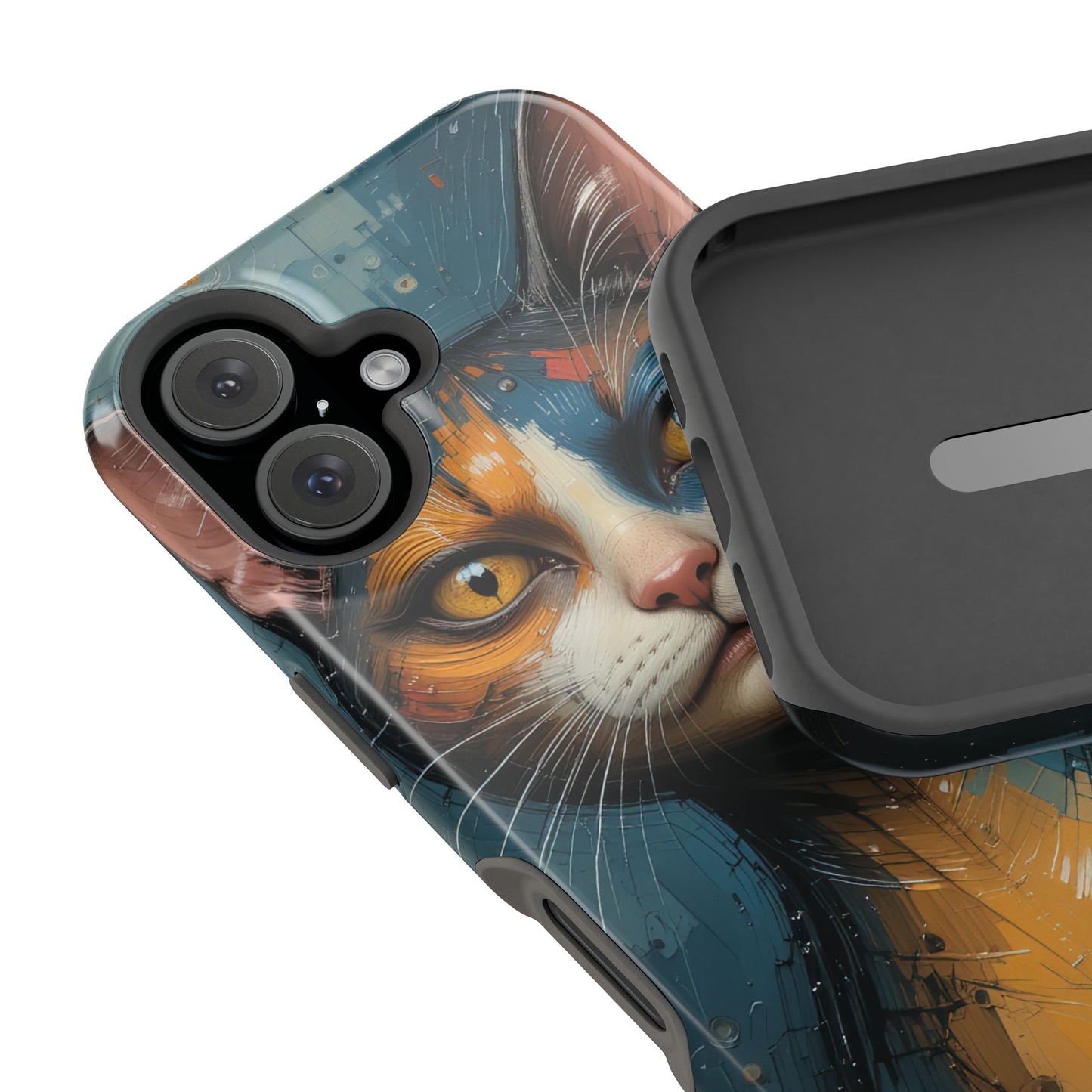 Cat Painting MagSafe® iPhone Tough Case Dual Layer Robust