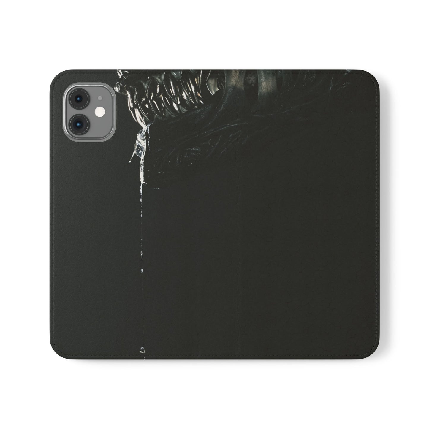 Black Alien Flip Case for iPhone & Samsung | PhoneMags