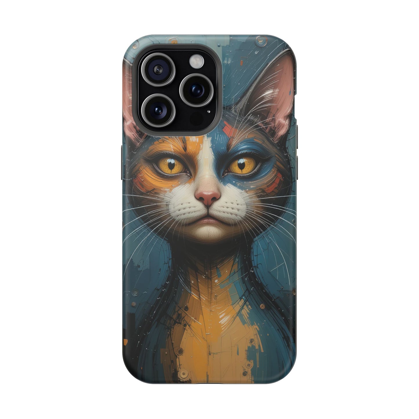 Cat Painting MagSafe® iPhone Tough Case Dual Layer Robust