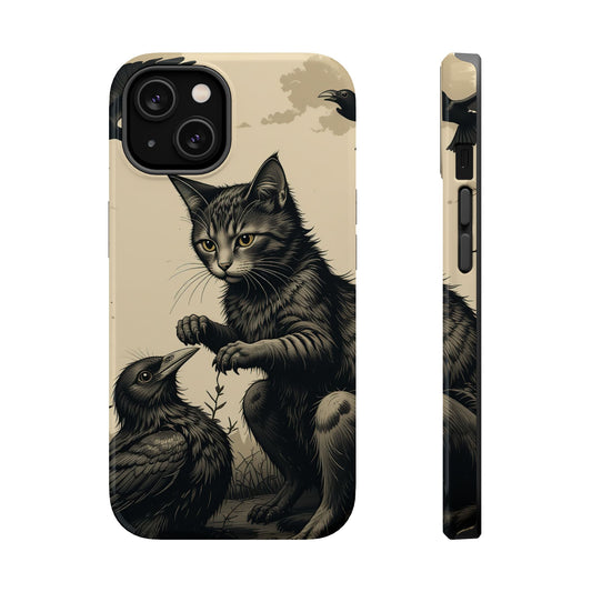 Black Cat MagSafe® iPhone Tough Case Dual Layer Robust