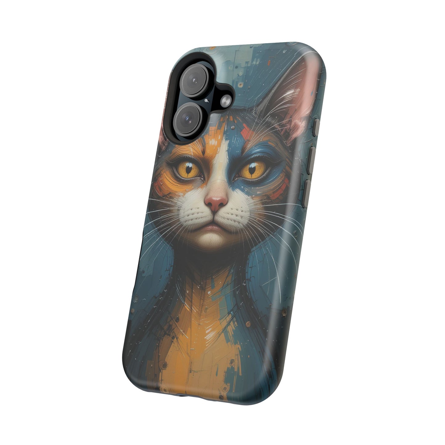 Cat Painting MagSafe® iPhone Tough Case Dual Layer Robust