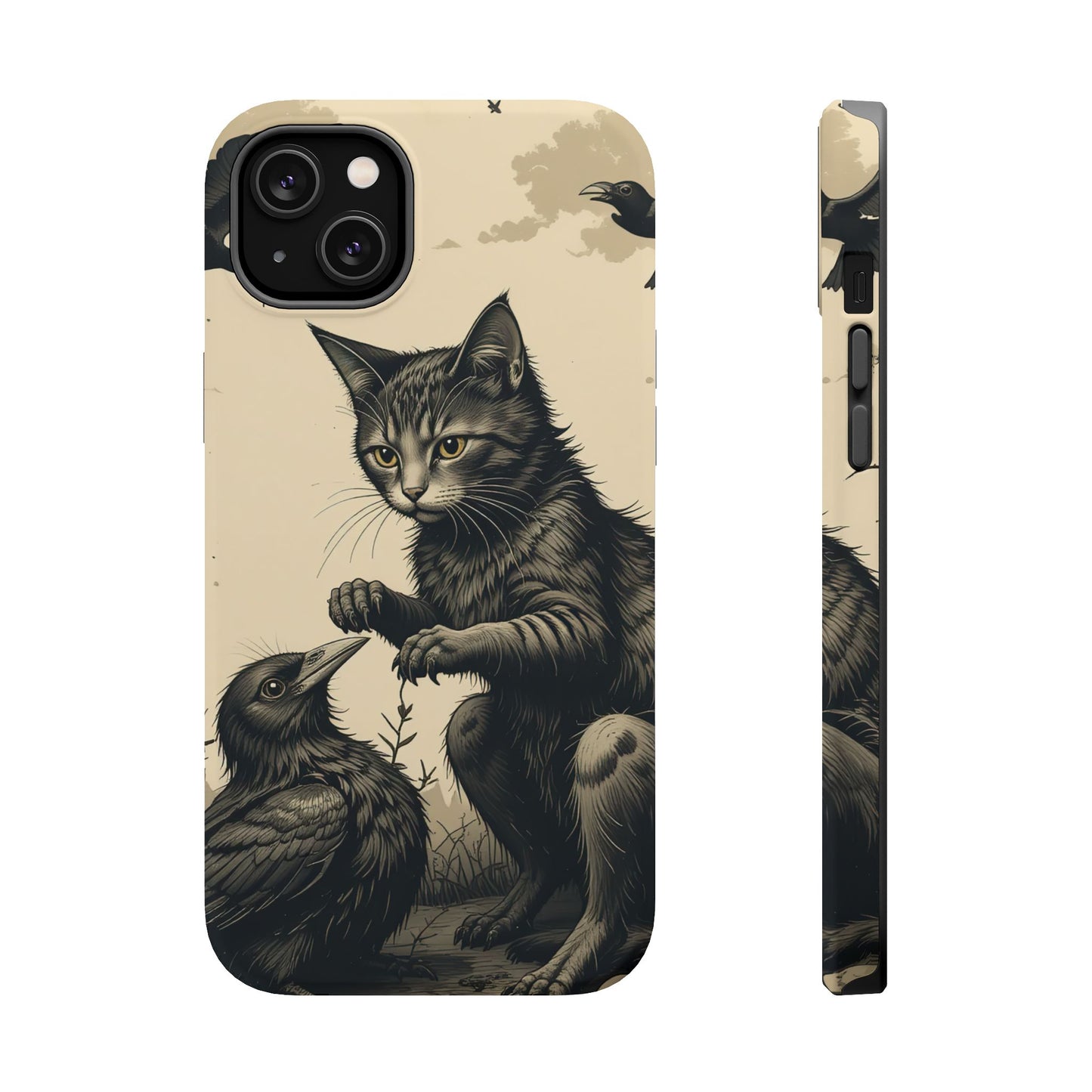 Black Cat MagSafe® iPhone Tough Case Dual Layer Robust