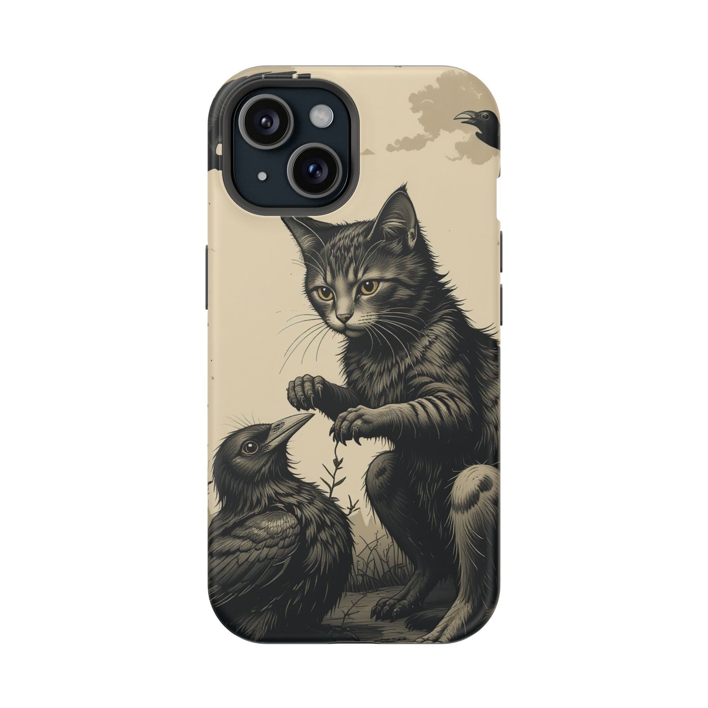 Black Cat MagSafe® iPhone Tough Case Dual Layer Robust