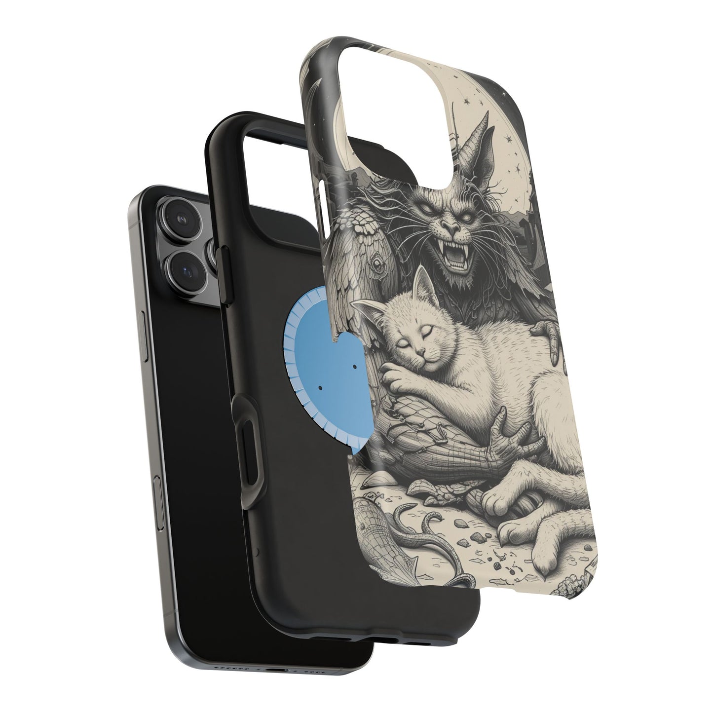 Demon's Cat MagSafe® iPhone Tough Case Dual Layer Robust