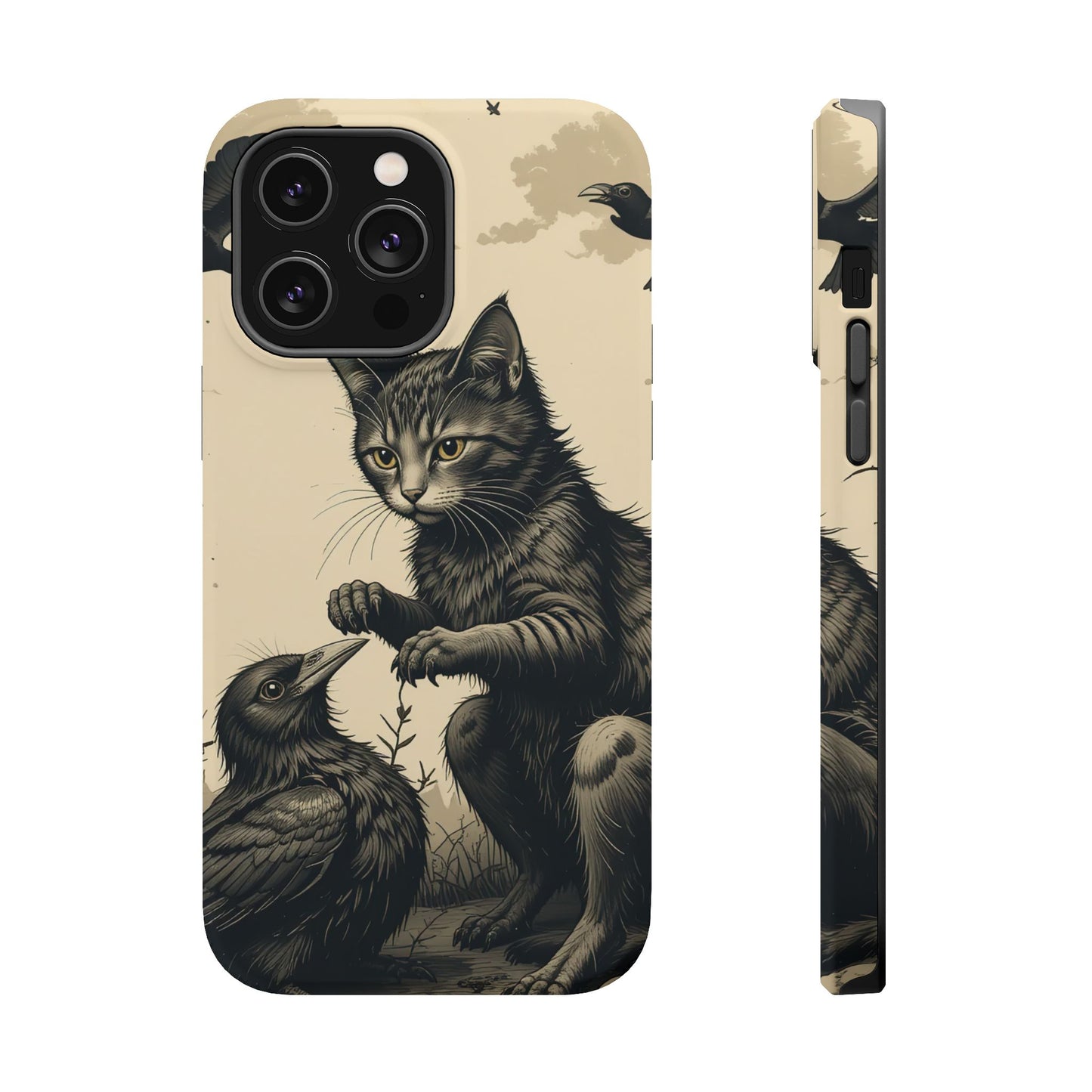 Black Cat MagSafe® iPhone Tough Case Dual Layer Robust